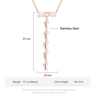 Engraving Stainless Steel Necklace