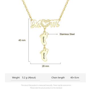 Engraving Stainless Steel Necklace