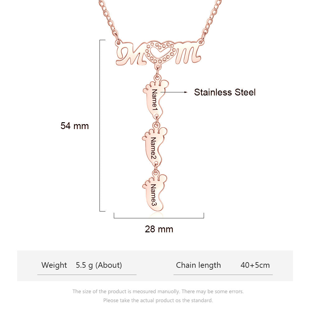 Engraving Stainless Steel Necklace