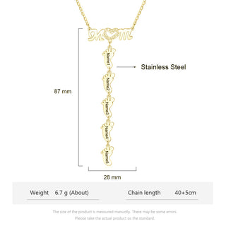 Engraving Stainless Steel Necklace