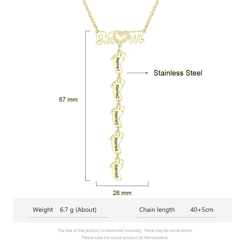 Engraving Stainless Steel Necklace