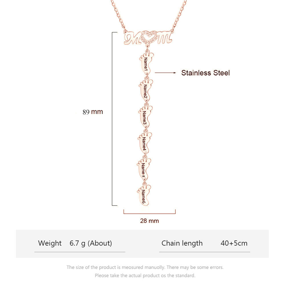 Engraving Stainless Steel Necklace