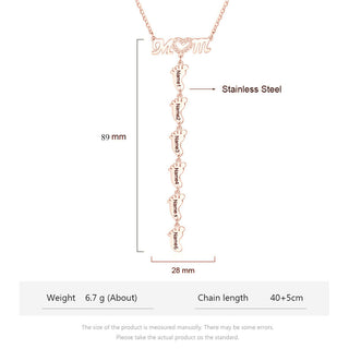 Engraving Stainless Steel Necklace