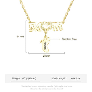 Engraving Stainless Steel Necklace