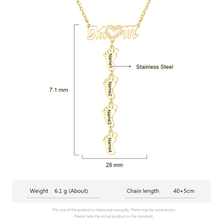 Engraving Stainless Steel Necklace