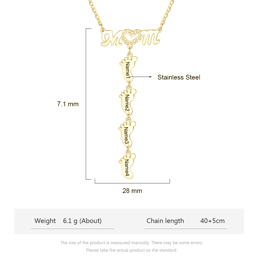 Engraving Stainless Steel Necklace