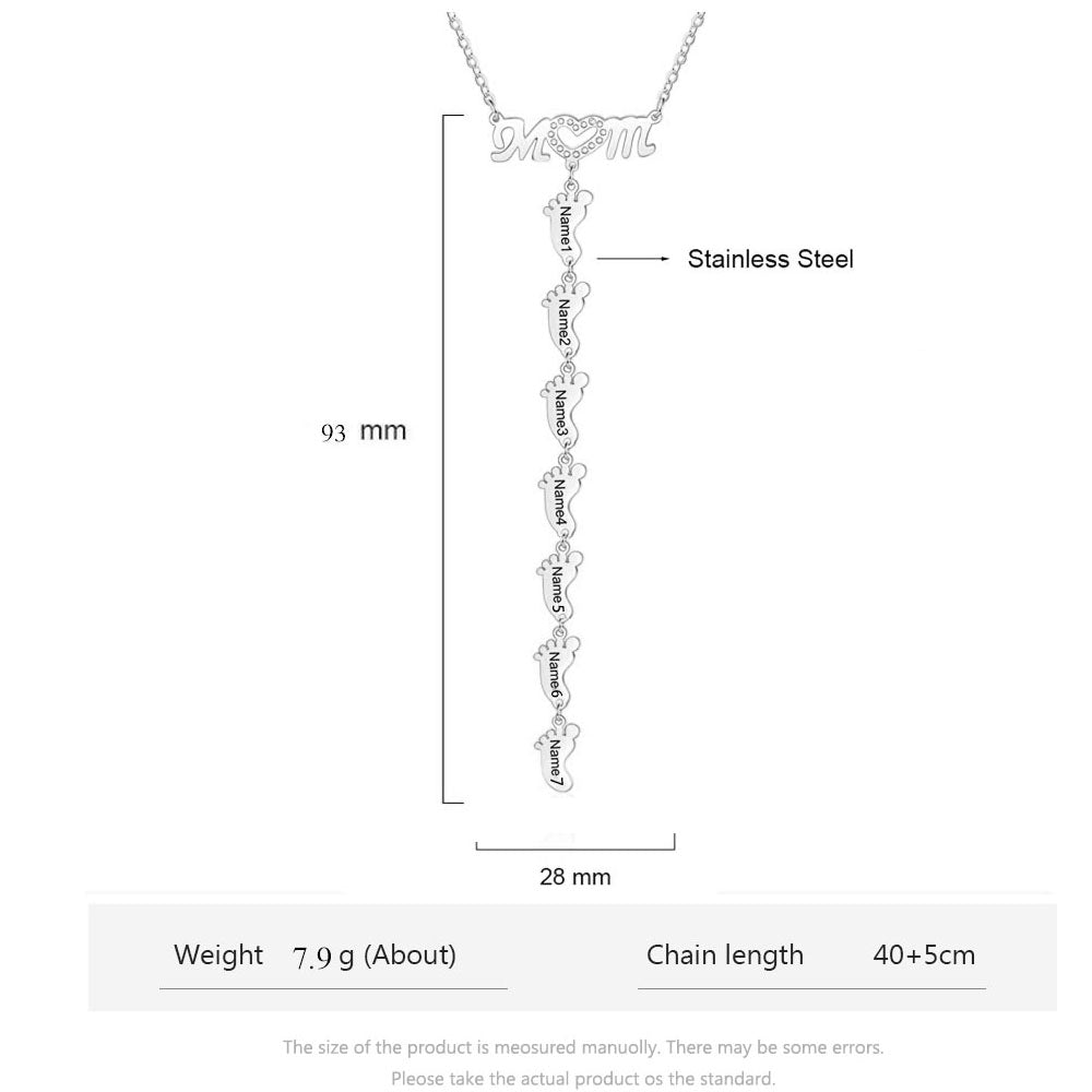 Engraving Stainless Steel Necklace