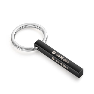 Personalized Spotify Code Customization Stainless Steel Keychain