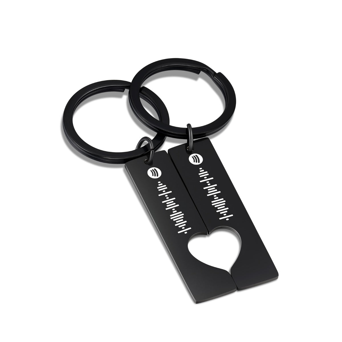 Personalized Stainless Steel Friendship Spotify Keychain