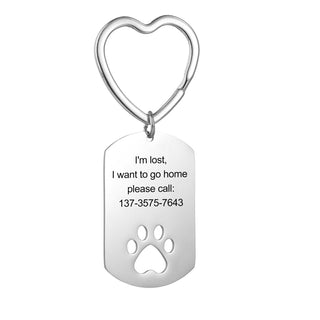 Personalized  Heart Shape Stainless Steel Photo Keychain