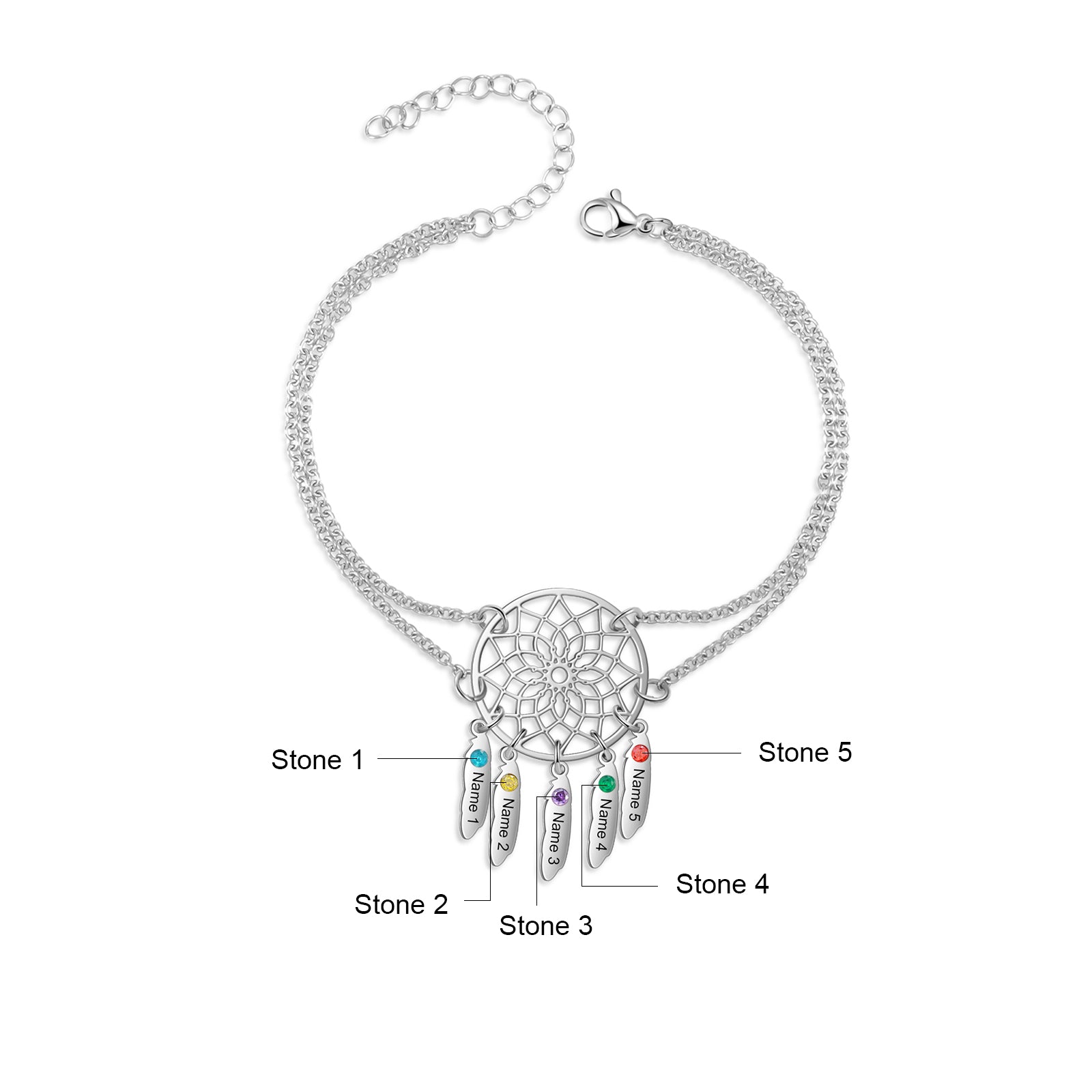 Stainless Steel Dreamcatcher Necklace