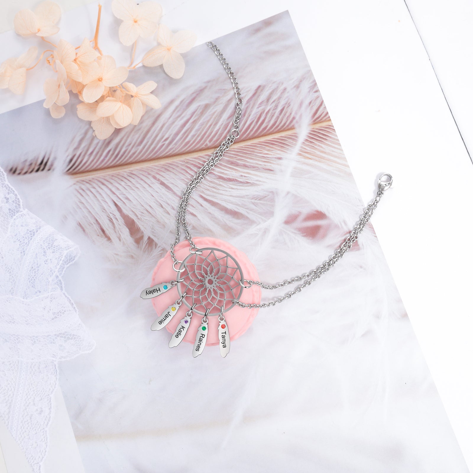 Stainless Steel Dreamcatcher Necklace