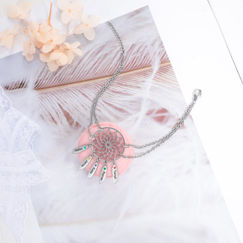 Stainless Steel Dreamcatcher Necklace