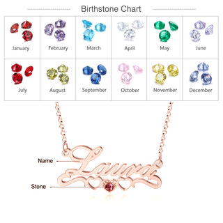 Personalized Rhodium Plated Name Necklace