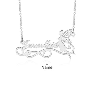 Personalized Butterfly Fairy Name Necklace