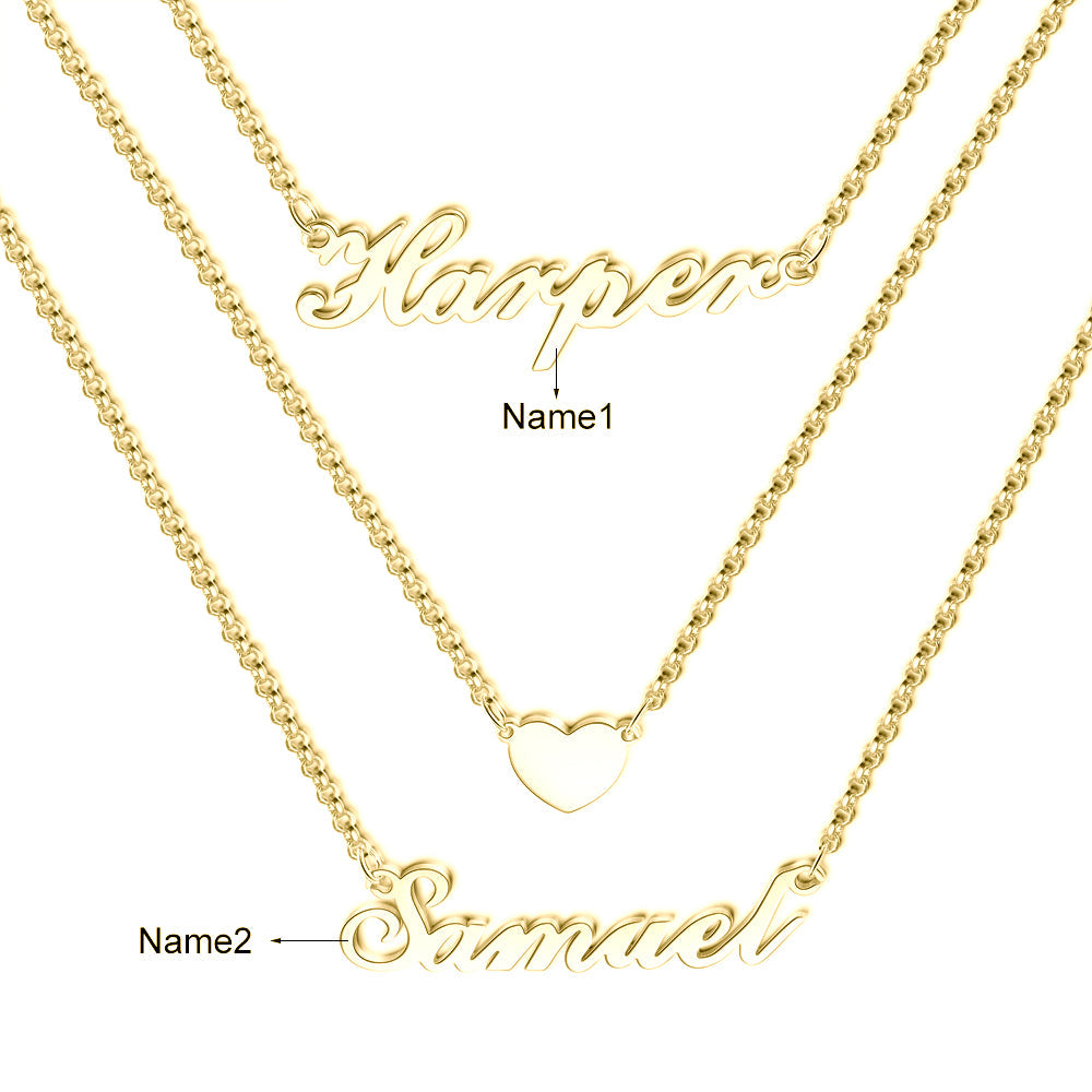 Personalized Multi-Chain Name Necklace