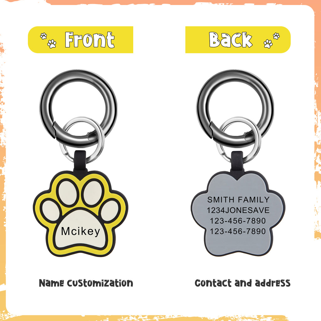 Custom Paw Dog Tag