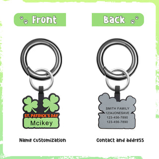 Custom Patrick's Day Dog Tag
