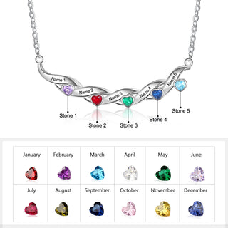 Rhodium Plated Heartbeat Necklace