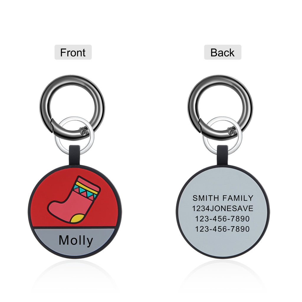 Personalized Silica Gel Guitar Wolf Dog Tag
