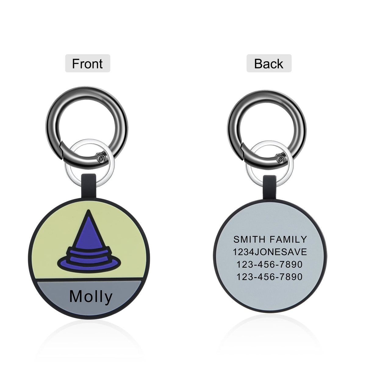 Personalized Halloween Silica Gel Dog Tag