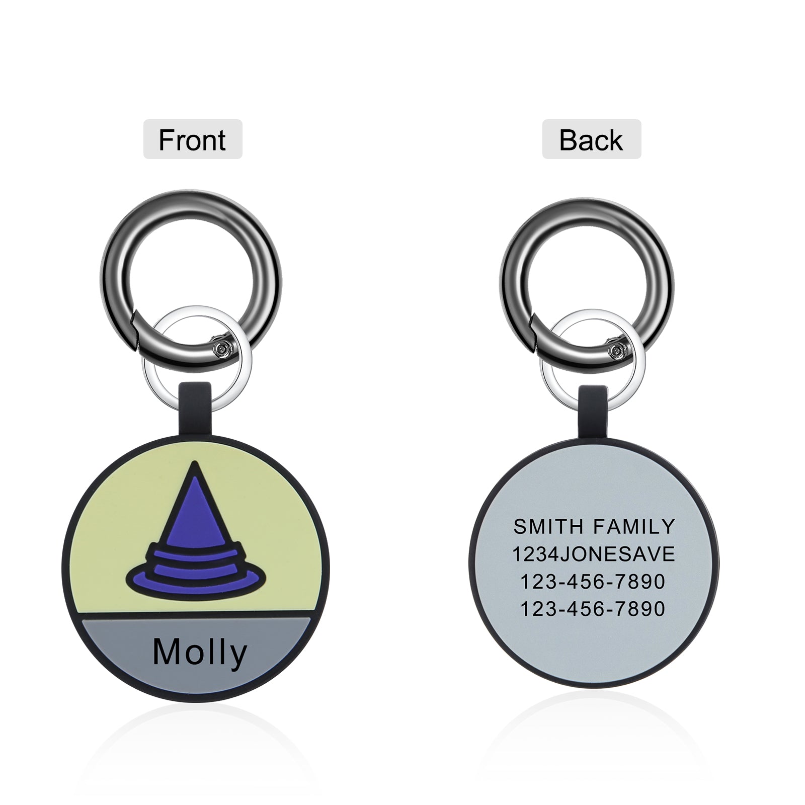 Personalized Halloween Silica Gel Dog Tag