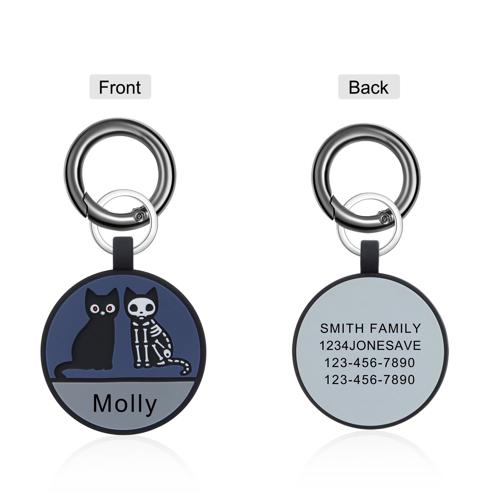 Personalized Halloween Silica Gel Dog Tag