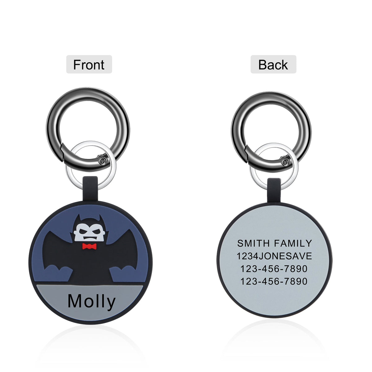Personalized Halloween Silica Gel Dog Tag