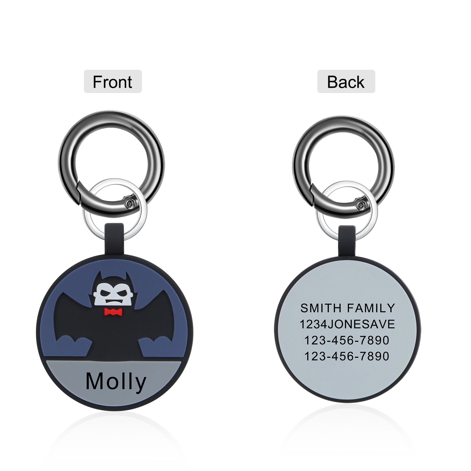 Personalized Halloween Silica Gel Dog Tag