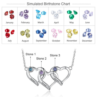 Rhodium Plated Heart Shape Necklace