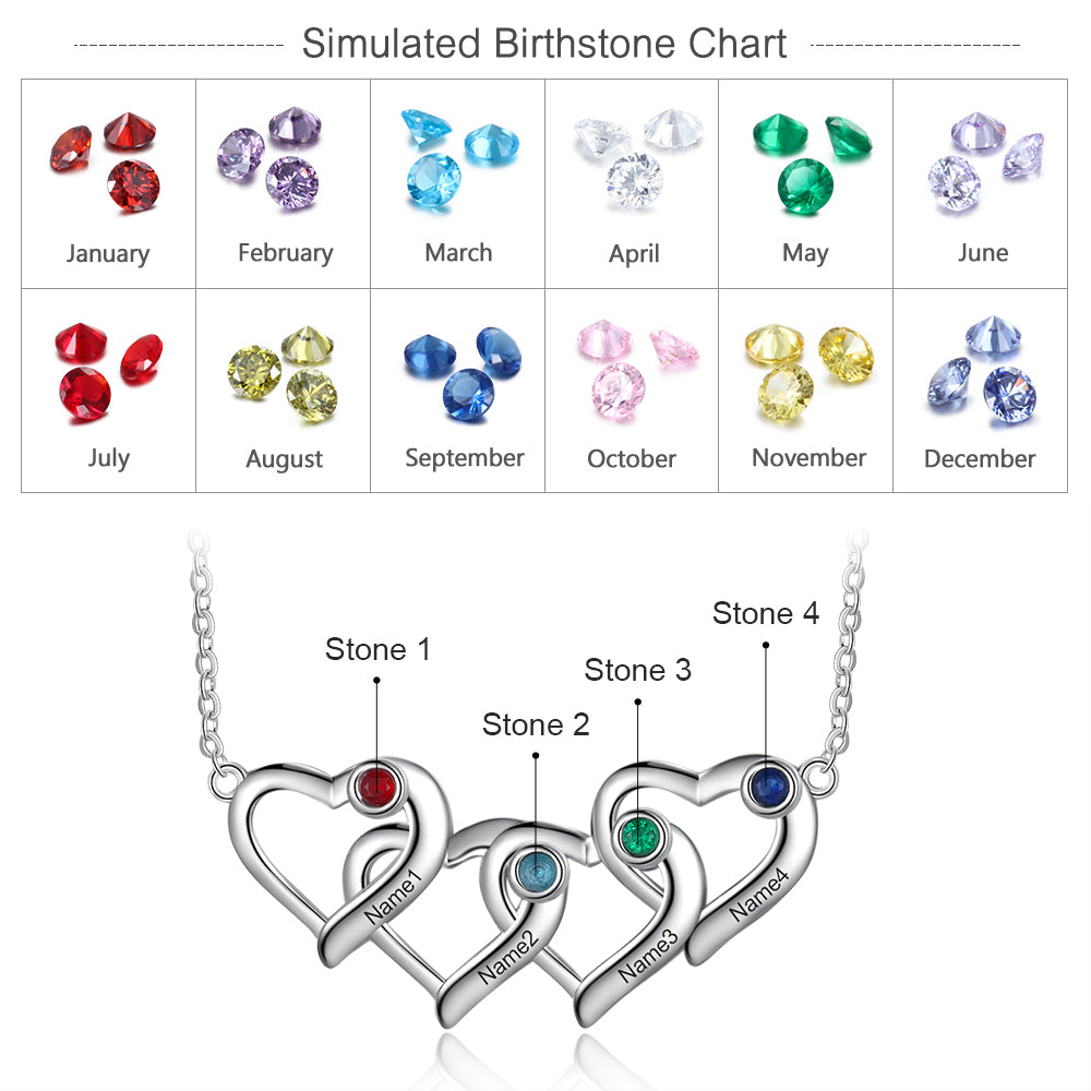 Rhodium Plated Heart Shape Necklace