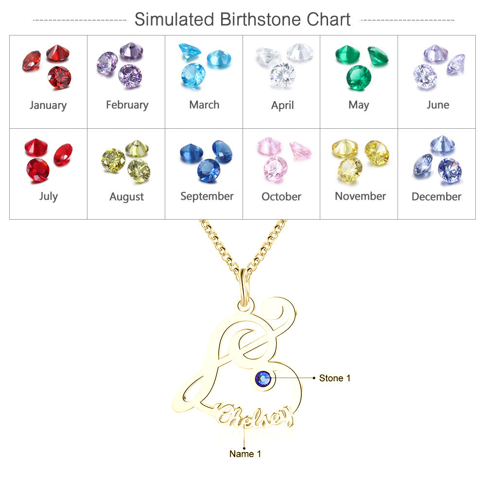 Personalized Rhodium Plated Necklace