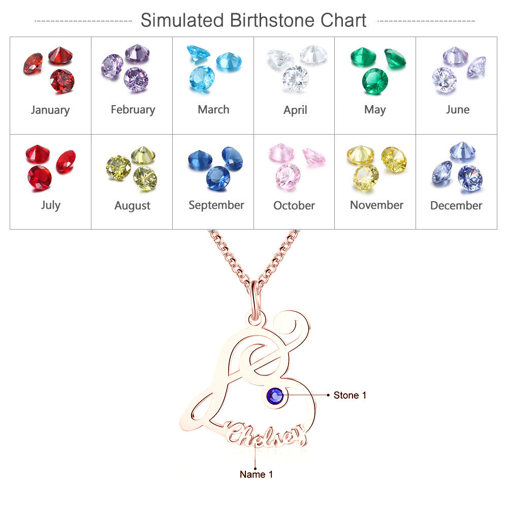 Personalized Rhodium Plated Necklace