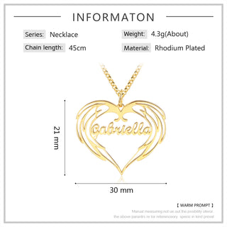 Personalized Heart Shape Name Necklace
