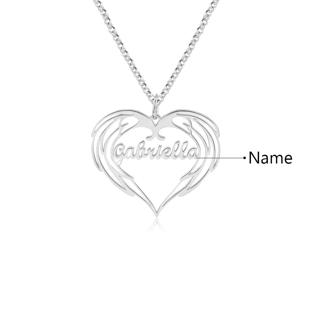 Personalized Heart Shape Name Necklace