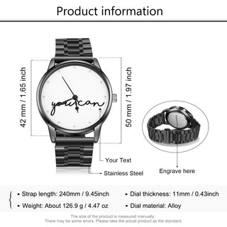 Personalized Alloy Leather Photo Watch