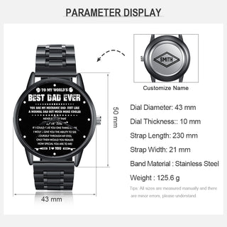 Personalized Alloy Leather Photo Watch