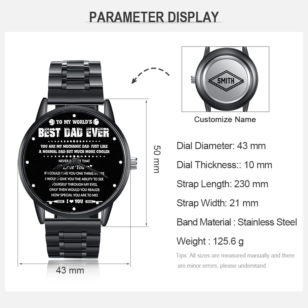 Personalized Alloy Leather Photo Watch