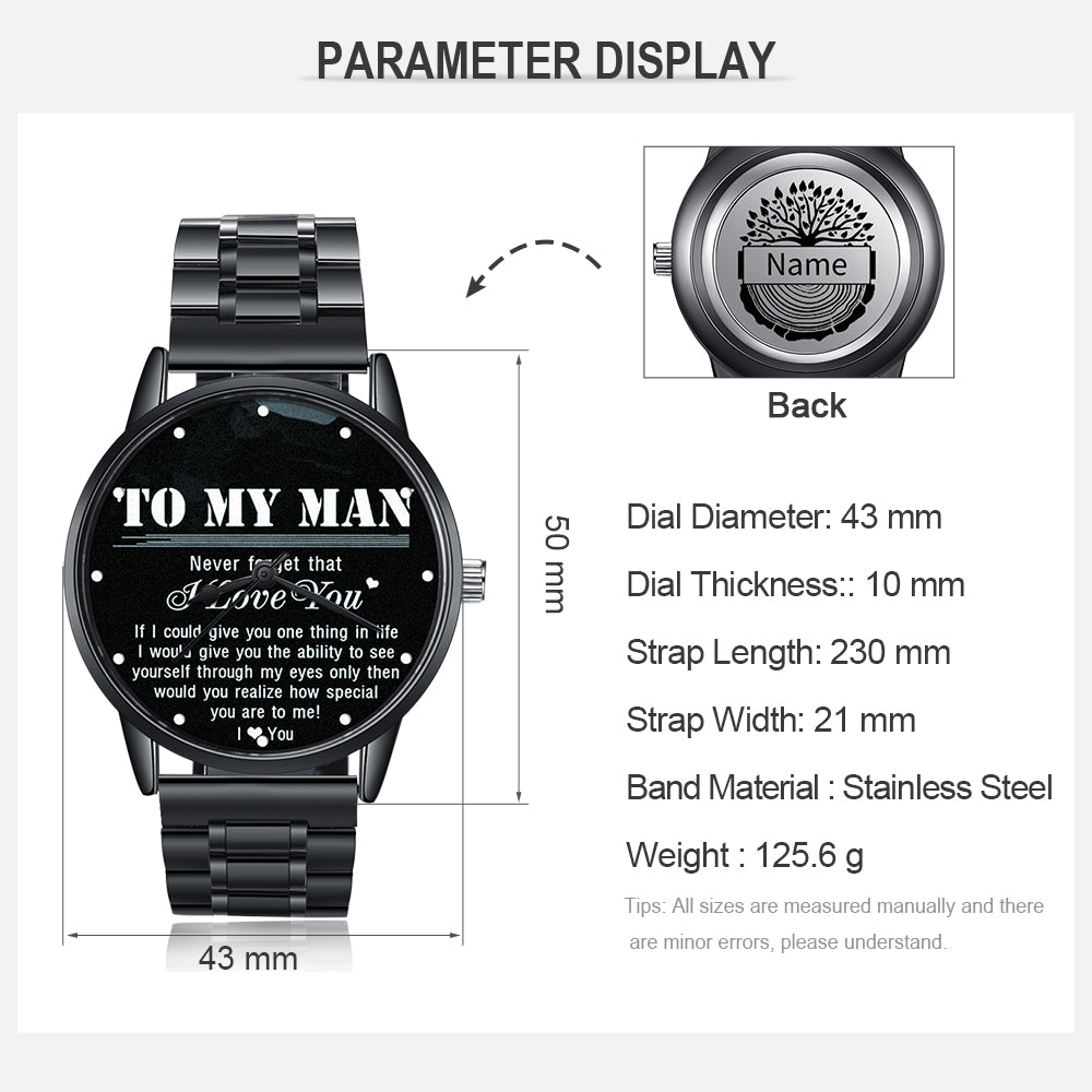 Personalized Alloy Leather Photo Watch