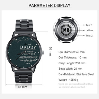 Personalized Alloy Leather Photo Watch