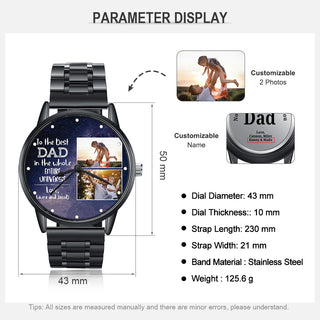 Personalized Alloy Leather Photo Watch