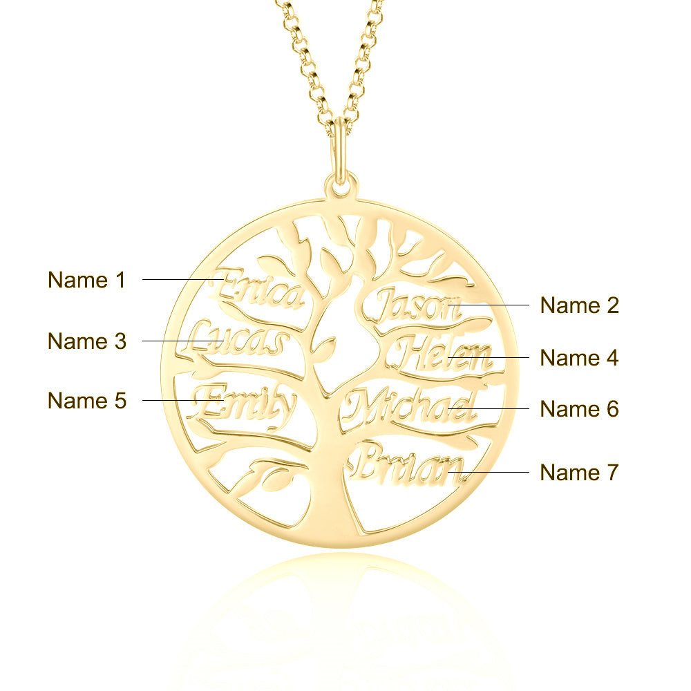 Tree of Life Name Necklace