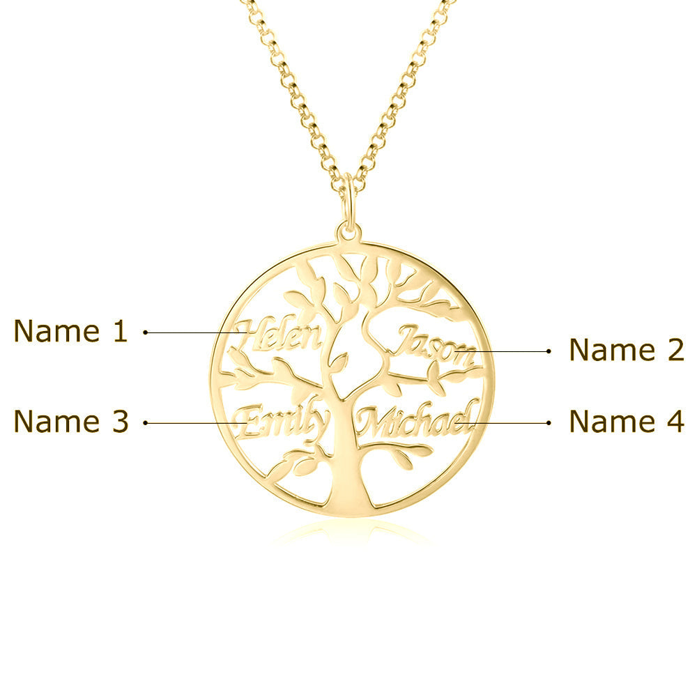 Tree of Life Name Necklace