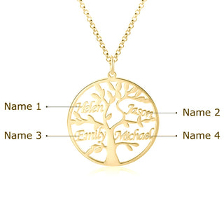 Tree of Life Name Necklace