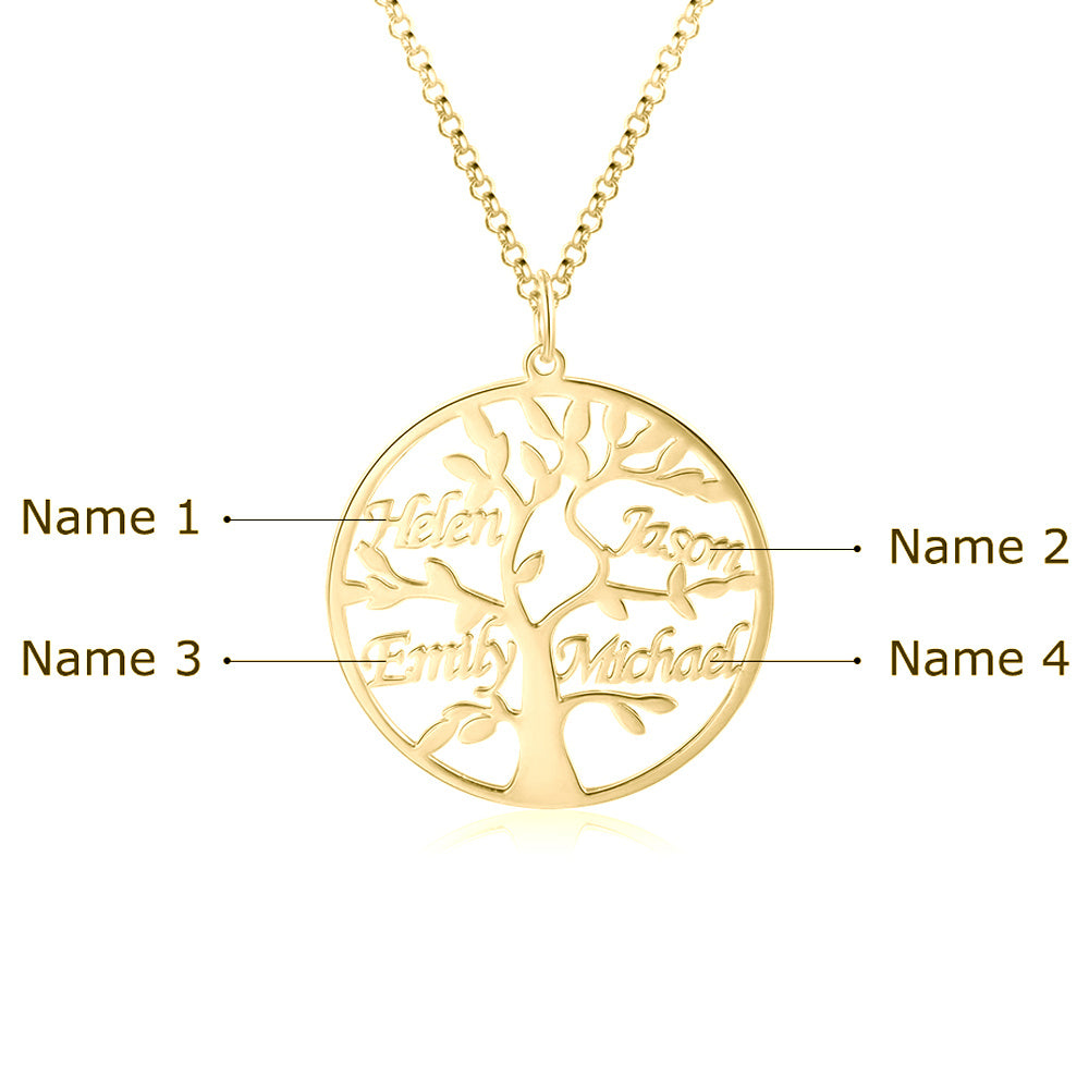 Tree of Life Name Necklace
