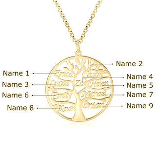 Tree of Life Name Necklace