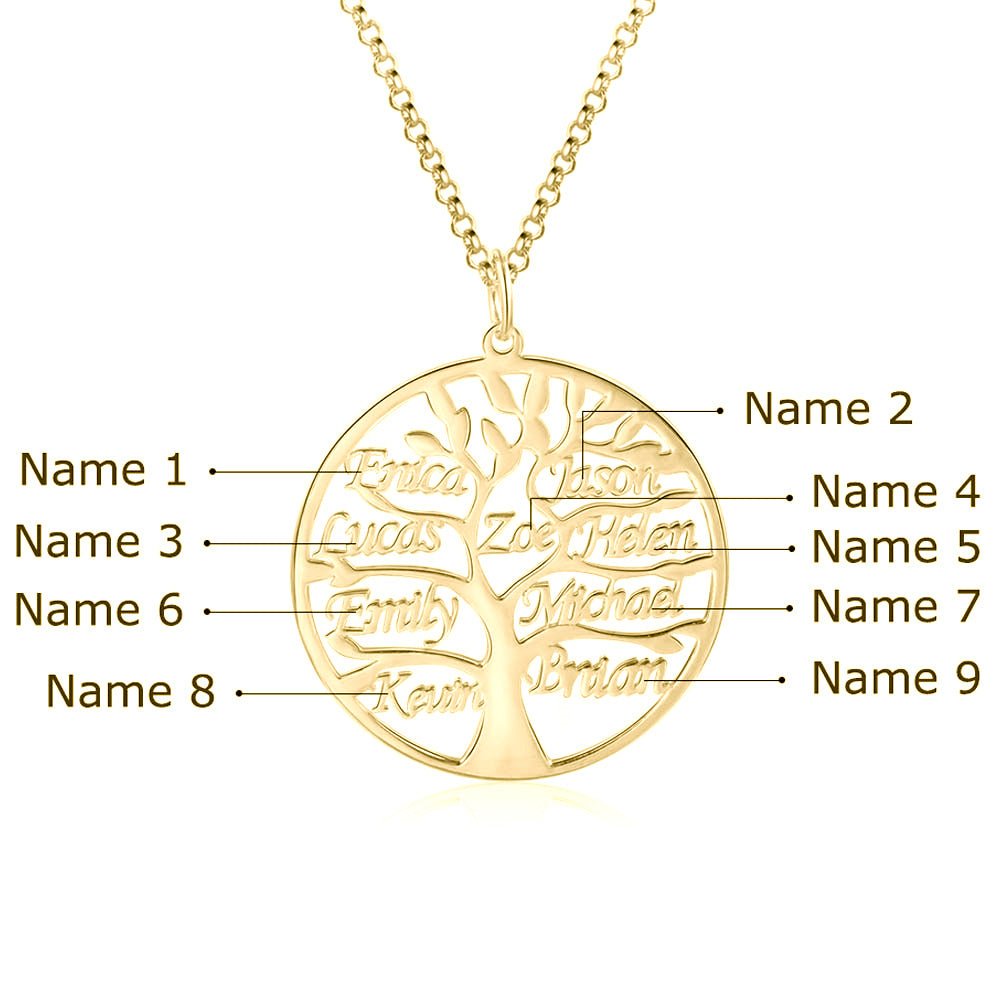 Tree of Life Name Necklace