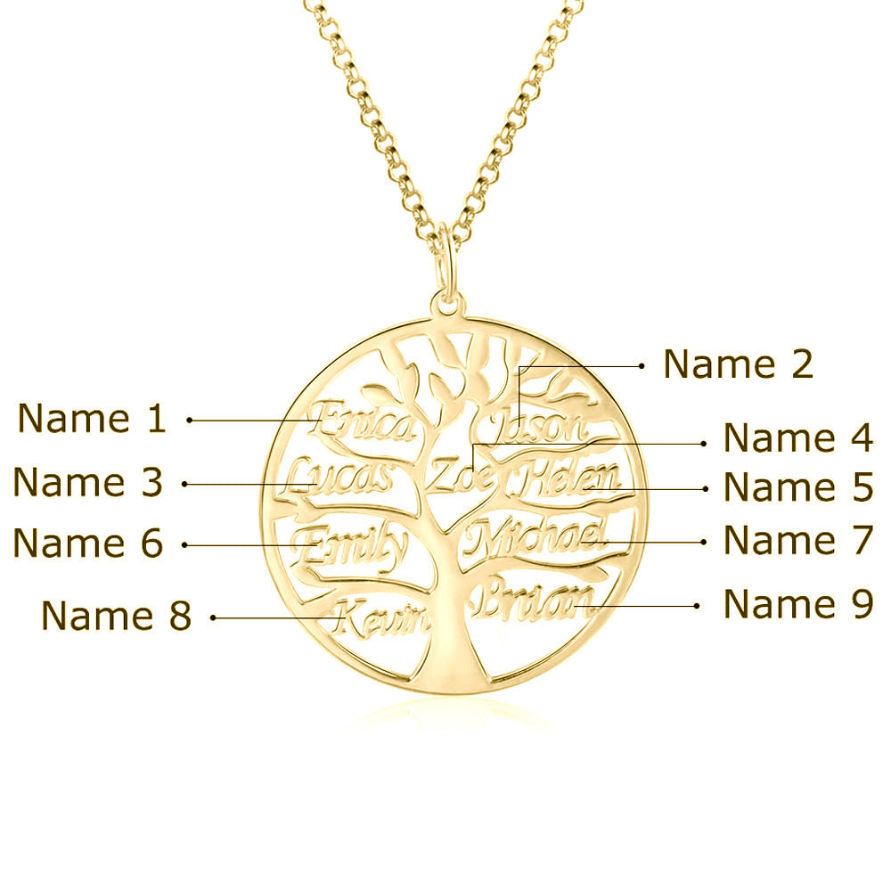 Tree of Life Name Necklace