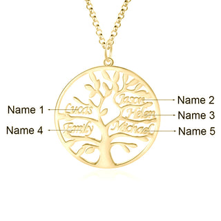 Tree of Life Name Necklace