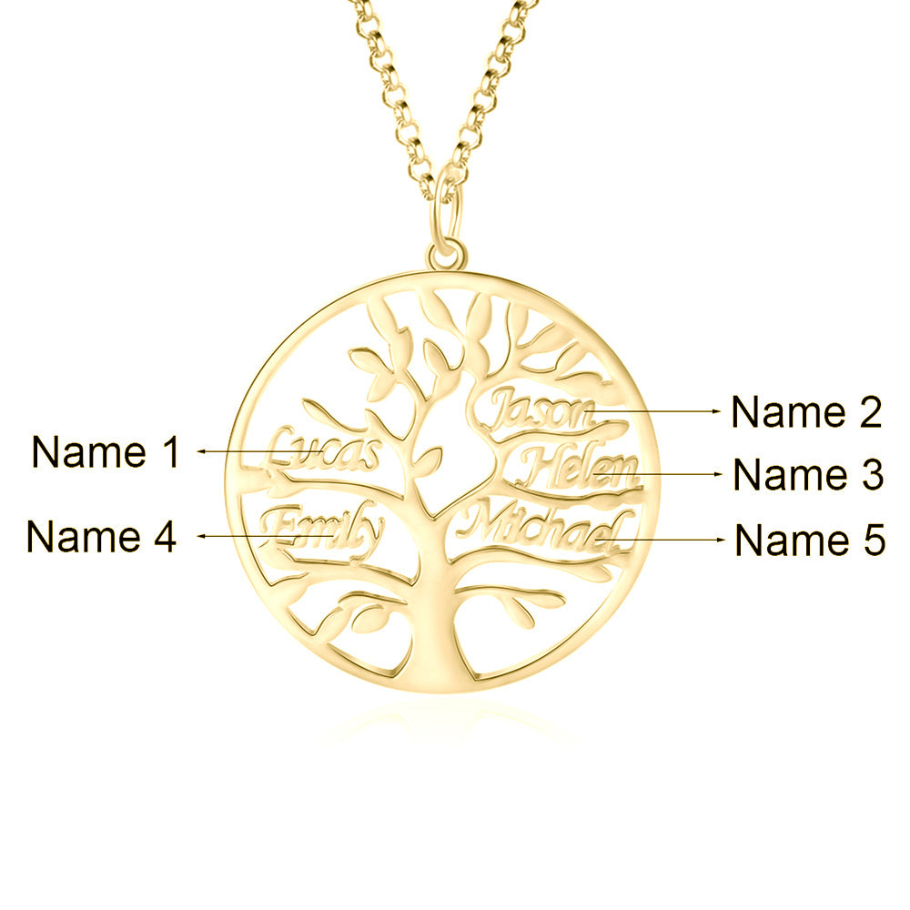 Tree of Life Name Necklace